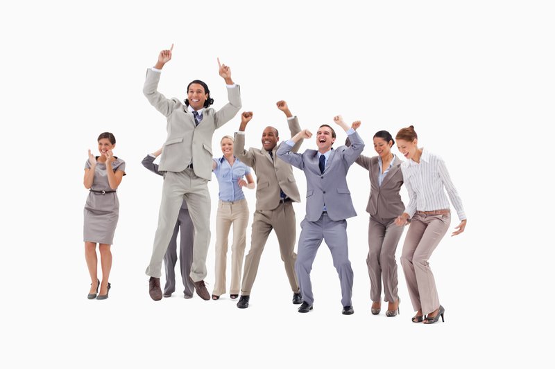 Stock photos for marketing - happy team