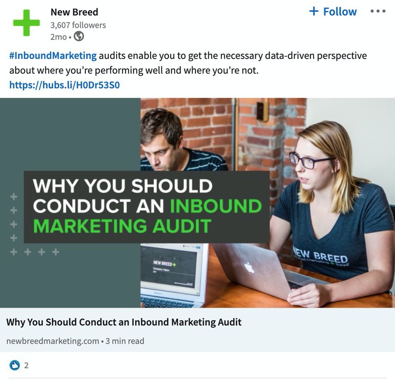 B2B LinkedIn Ad Examples: New Breed