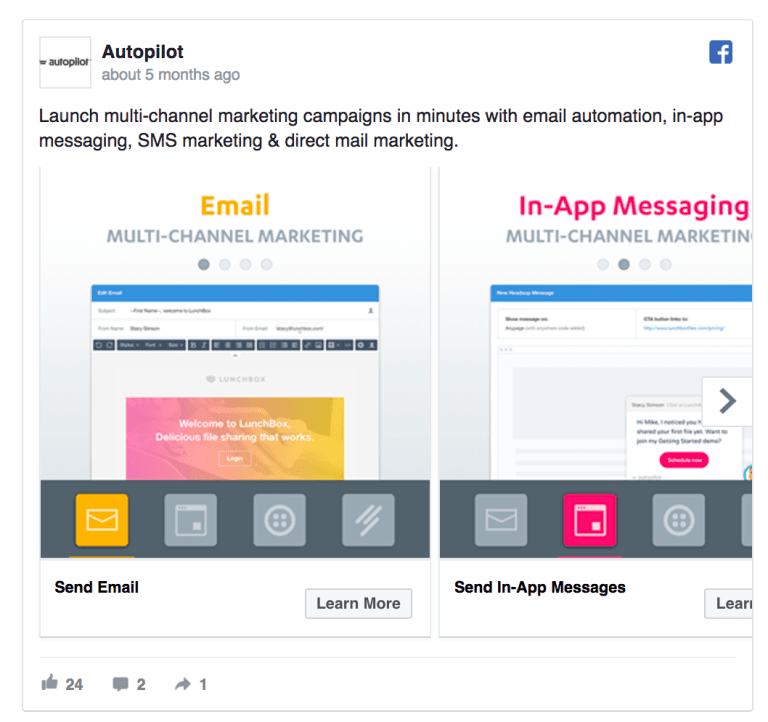 Facebook Ad Design - Autopilot