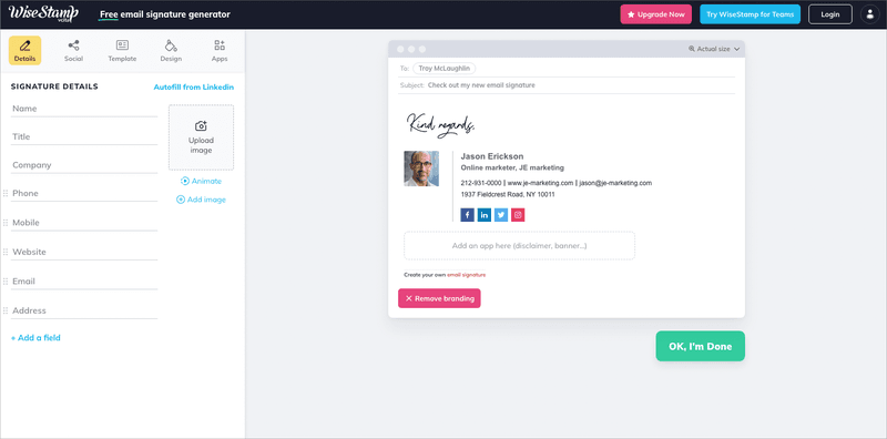 Email Signature Design